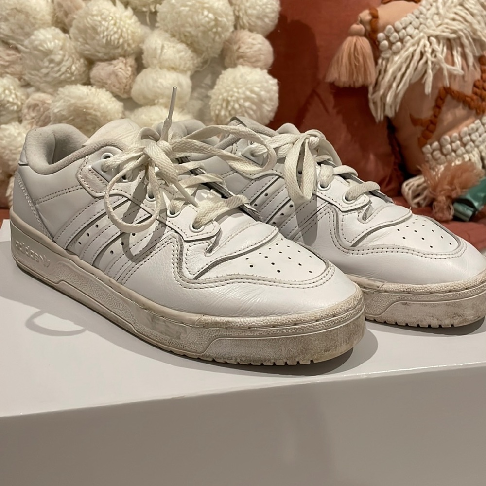 White Adidas sneakers